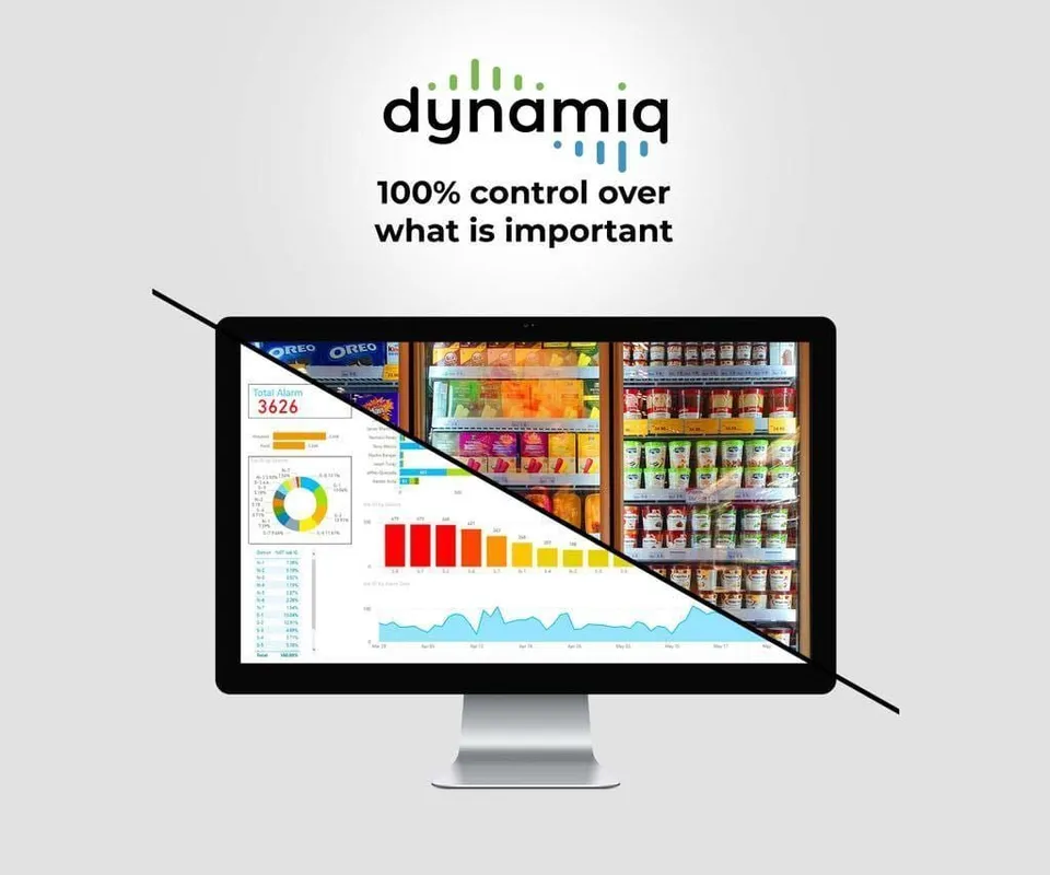 Dynamiq dashboard consolidating facility performance indicators on a single screen